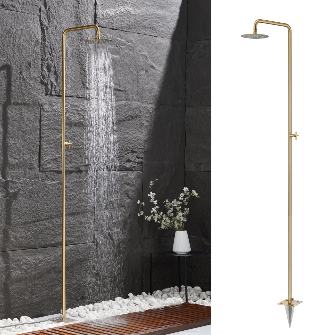 Freestanding shower thumbnail 3